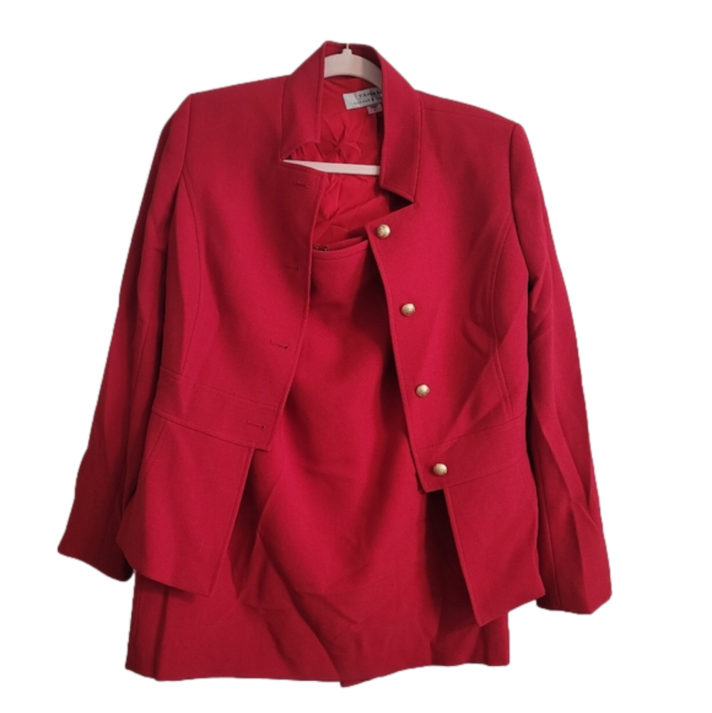 Red Blazer W/ Skirt